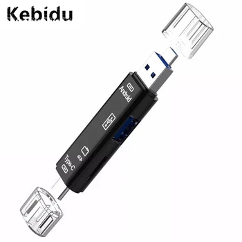 Kebidu Kõik 1 C-Tüüpi USB-C Micro-USB-Mälu OTG-Kaardi Lugeja Usb-3.1 Card Reader High Speed SD TF Mikro-SD-Kaardi Lugeja Uusim