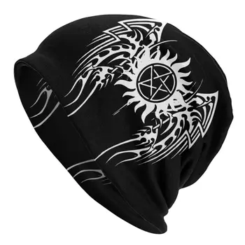 Üleloomulik Lucifer Black Deemon, Saatan, Kurat Ühise Põllumajanduspoliitika Vintage Ski Skullies Beanies Mütsid Naine Termilise Elastne Mütsi Kootud Müts