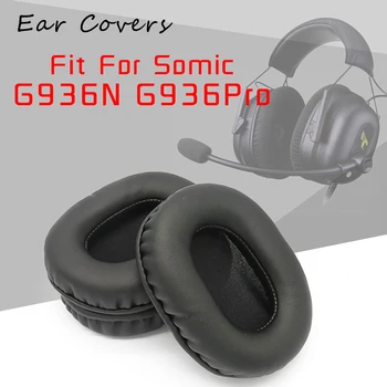 Kõrvapadjakesed Jaoks Somic G936N G936Pro Kõrvaklappide Kõrvapadjakesed Asendamine Peakomplekt Kõrva Pad PU Nahk Sponge Vaht
