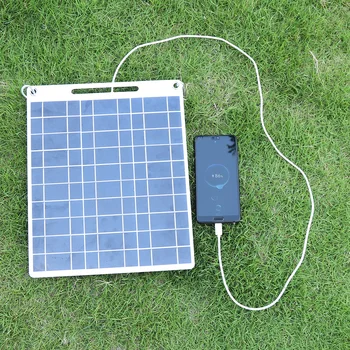 30W päikesepaneel 5V Polükristalset Dual USB Paindlik Kaasaskantav Väljas Polükristallilised Räni päikesepatareid