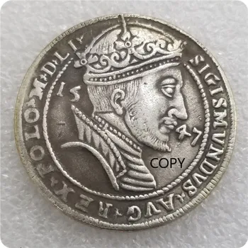 Poola 1547 hõbetatud Messing Mälestus Laekuva Mündi Kingitus Õnnelik Väljakutse Mündi MÜNDI KOOPIA