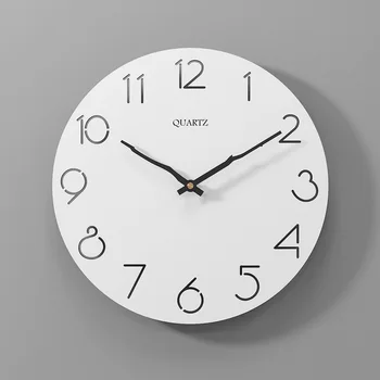 Puidust seina kella kaasaegse loomingulise kella ring 30cm lihtne, vaikne mood kella tasuta shipping