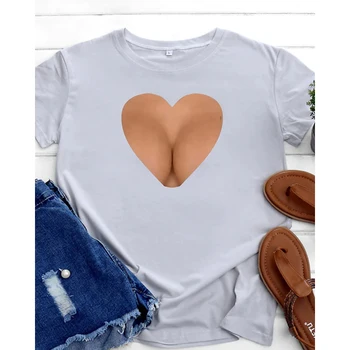 2022 Naiste Tshirts 3d Sexy Ladies Casual T-Särgid Streetwear Harajuku Lühikeste varrukatega Mood Tops Y2k Naiste Riided Tee Särgid
