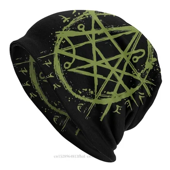 Necronomicon Sigil Lovecraft Sümbol Varjatud Kapoti Homme Väljas Müts Cthulhu Mythos Skullies Beanies Caps Mehed, Naised, Mütsid