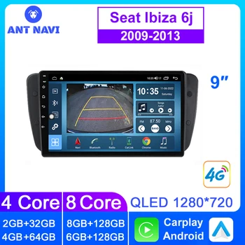 AntNavi Auto DVD Multimeedia Seat Ibiza 6J 2009 2010 2011-2013 GPS Navi Touch Screen juhtseade Traadita Carplay Android 2 Din